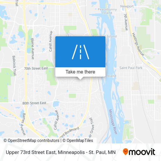 Upper 73rd Street East map