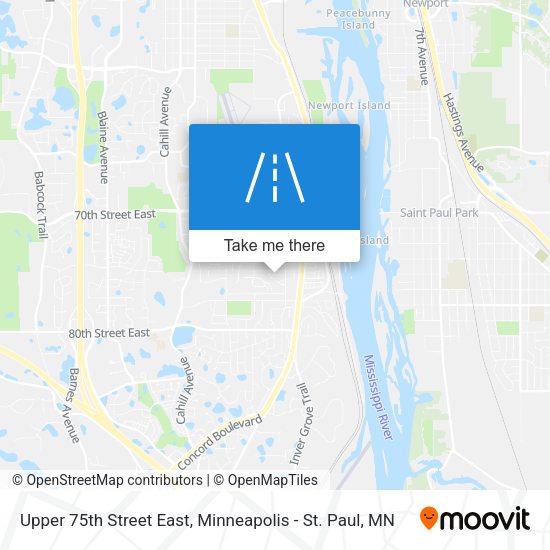 Mapa de Upper 75th Street East