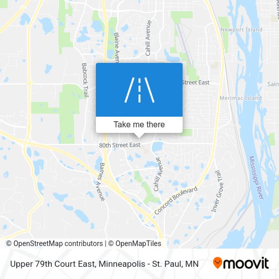 Upper 79th Court East map