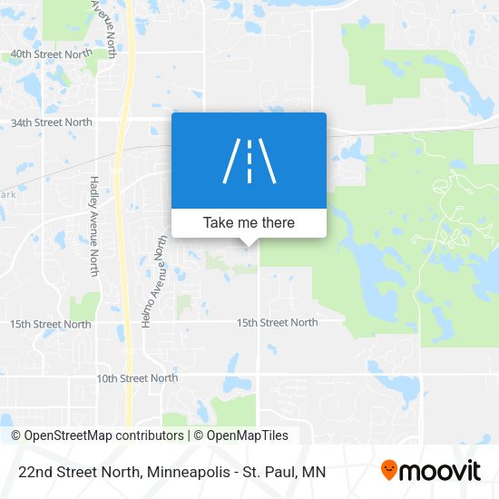 22nd Street North map
