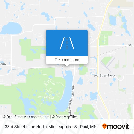 Mapa de 33rd Street Lane North