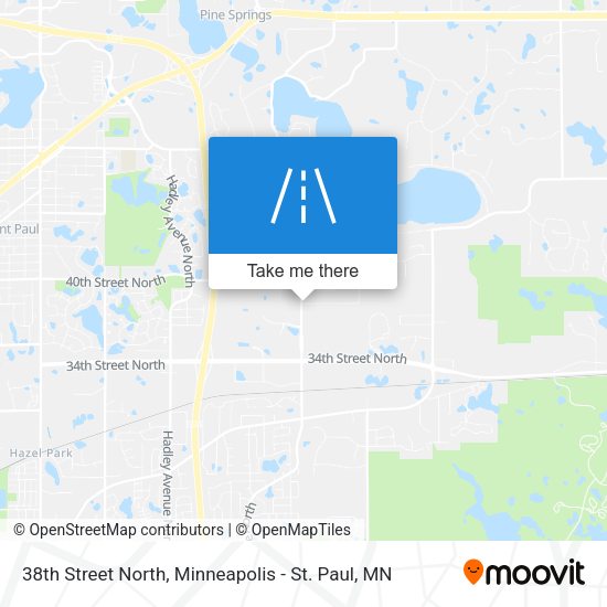 38th Street North map