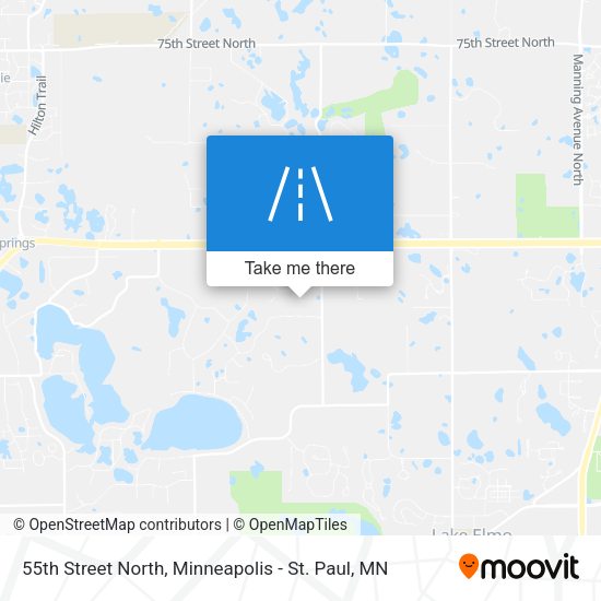 55th Street North map