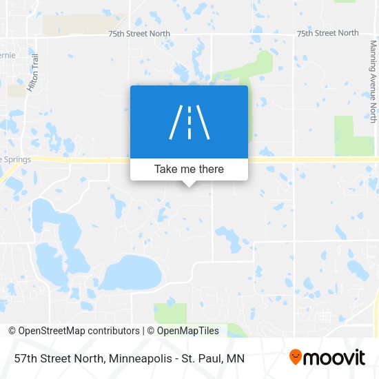 57th Street North map