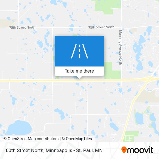 60th Street North map