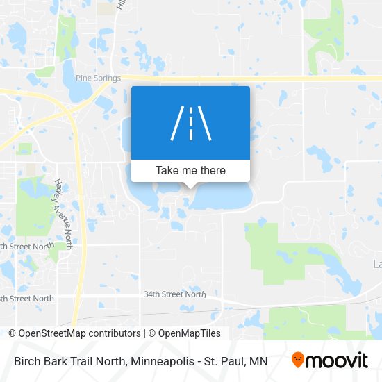 Mapa de Birch Bark Trail North
