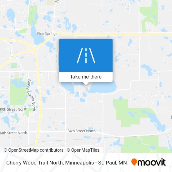 Cherry Wood Trail North map