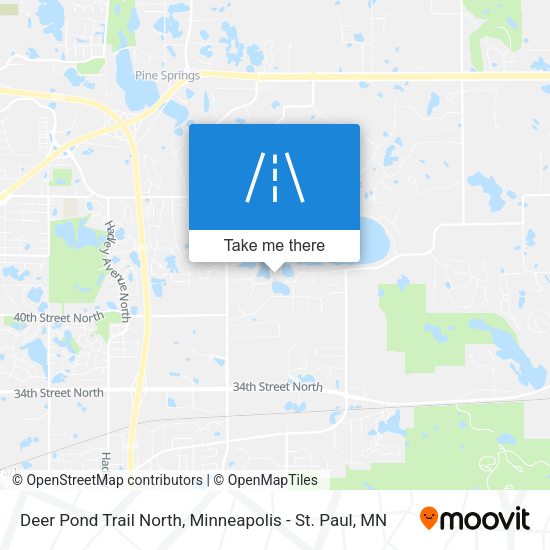 Mapa de Deer Pond Trail North