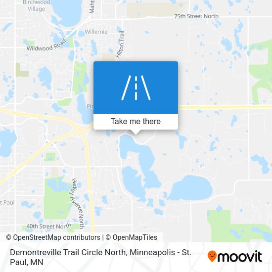 Mapa de Demontreville Trail Circle North
