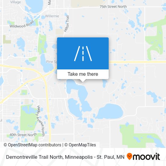 Demontreville Trail North map