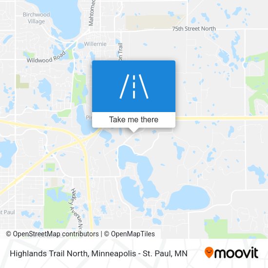 Mapa de Highlands Trail North