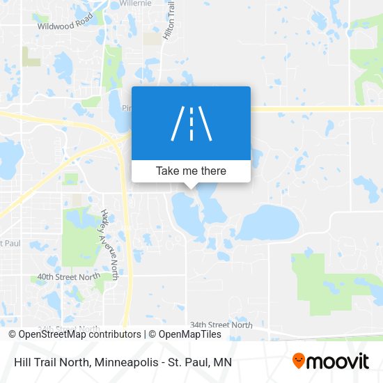 Hill Trail North map