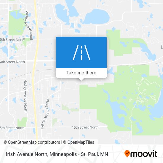 Irish Avenue North map