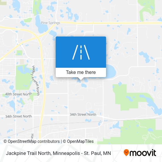 Mapa de Jackpine Trail North