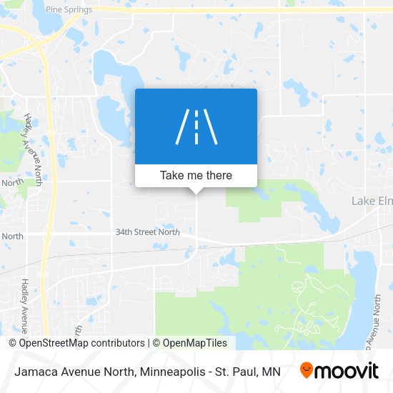Jamaca Avenue North map