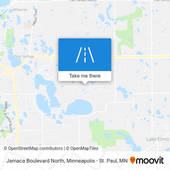 Jamaca Boulevard North map