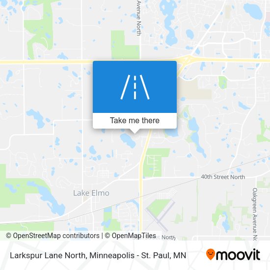 Larkspur Lane North map