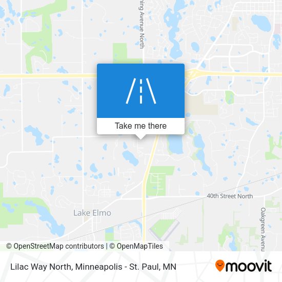 Lilac Way North map