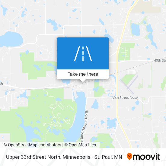 Upper 33rd Street North map
