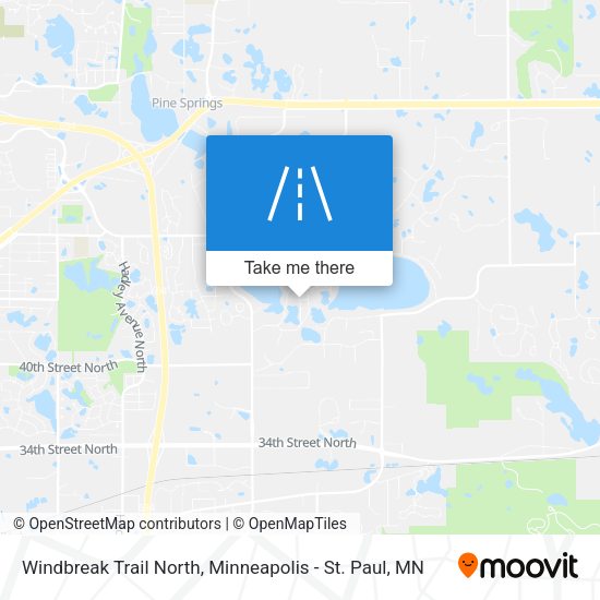 Windbreak Trail North map