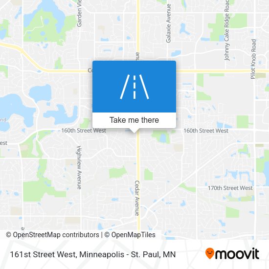 161st Street West map