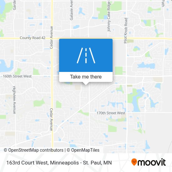 163rd Court West map