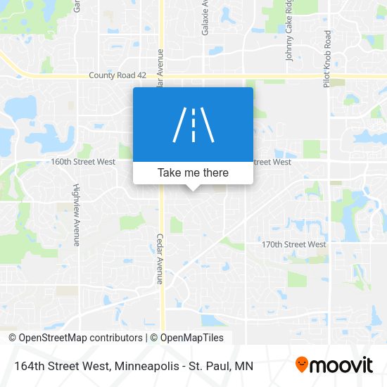 164th Street West map