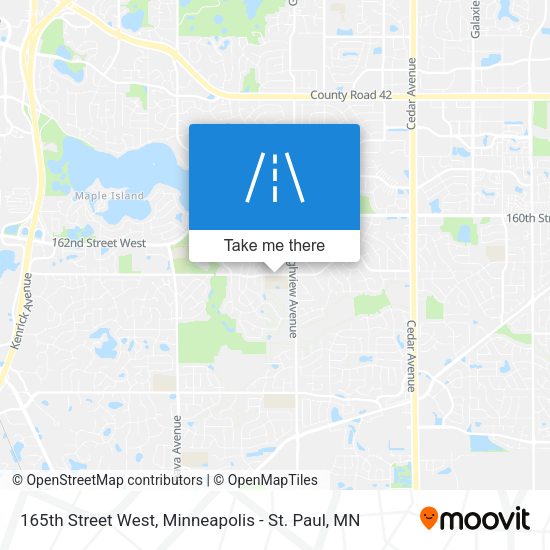 165th Street West map
