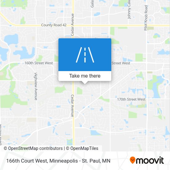 166th Court West map