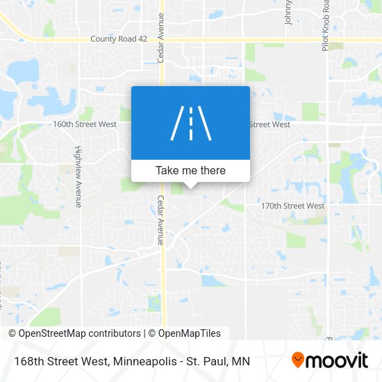 Mapa de 168th Street West