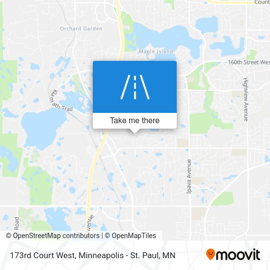 Mapa de 173rd Court West