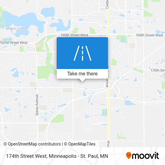 174th Street West map