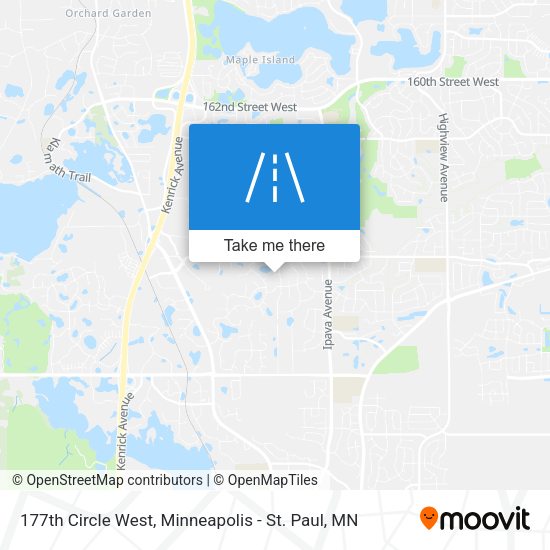 177th Circle West map