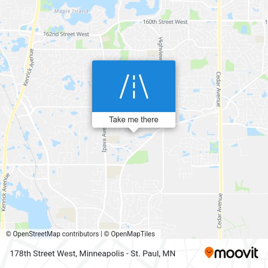 Mapa de 178th Street West
