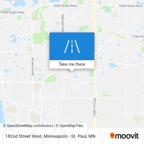 182nd Street West map