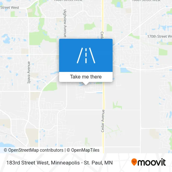 183rd Street West map