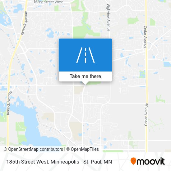 185th Street West map