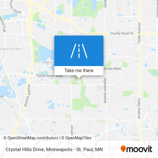Crystal Hills Drive map