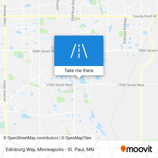Mapa de Edinburg Way