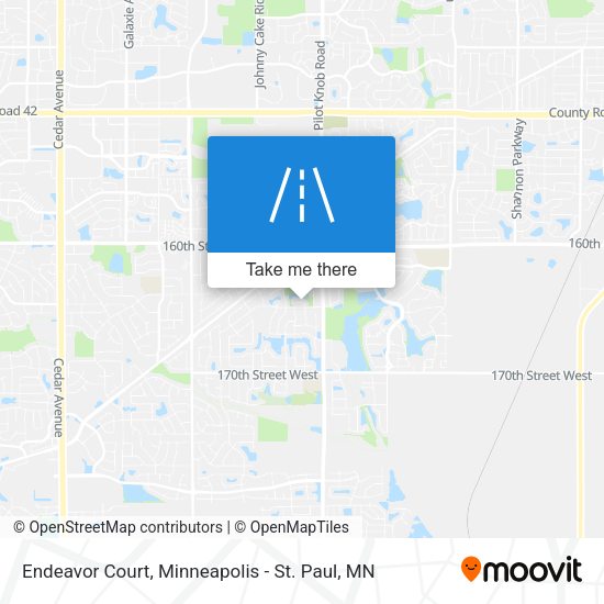 Endeavor Court map