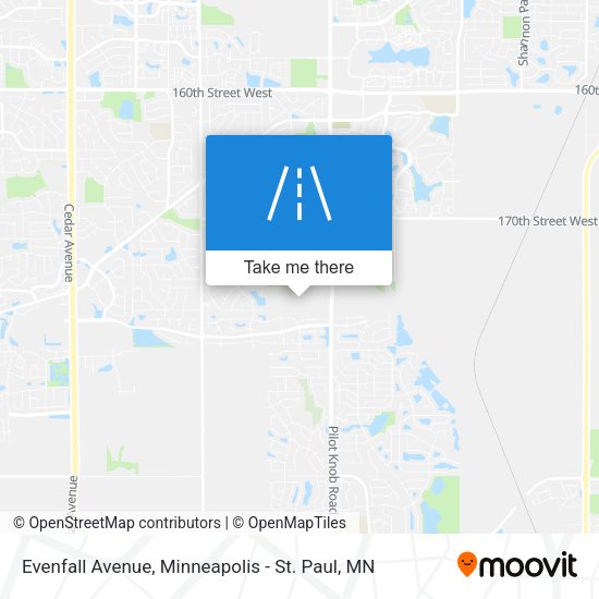 Evenfall Avenue map