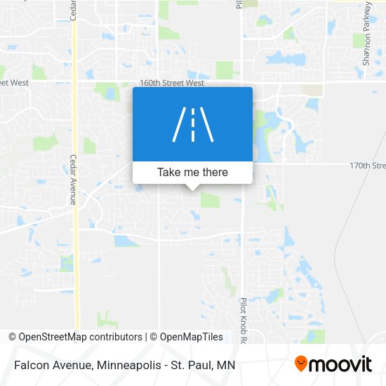 Falcon Avenue map