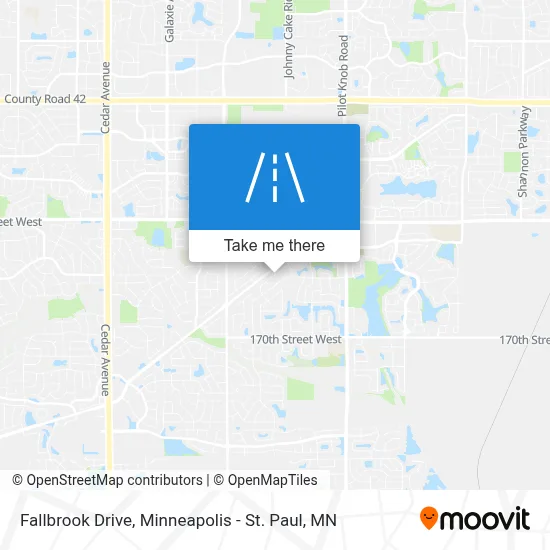 Fallbrook Drive map