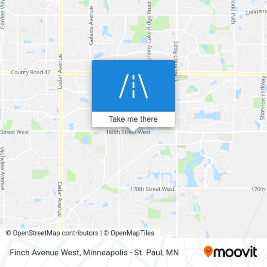Finch Avenue West map