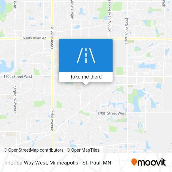 Mapa de Florida Way West