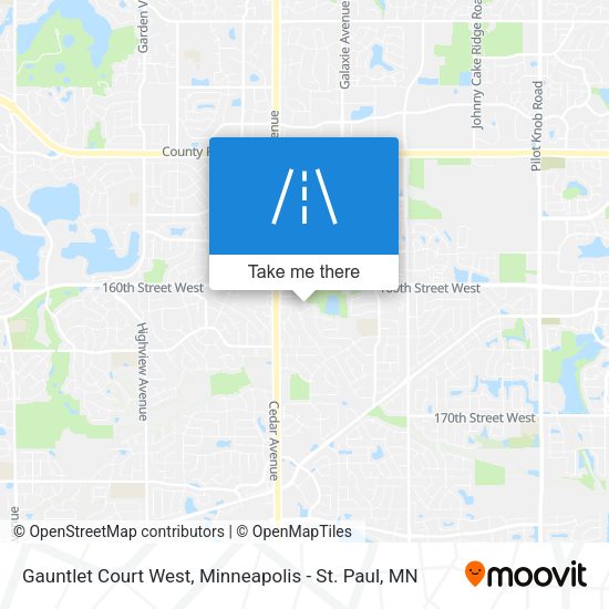 Mapa de Gauntlet Court West