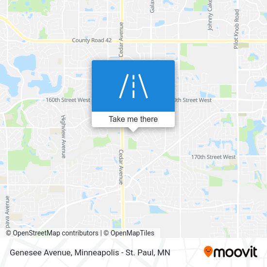 Genesee Avenue map