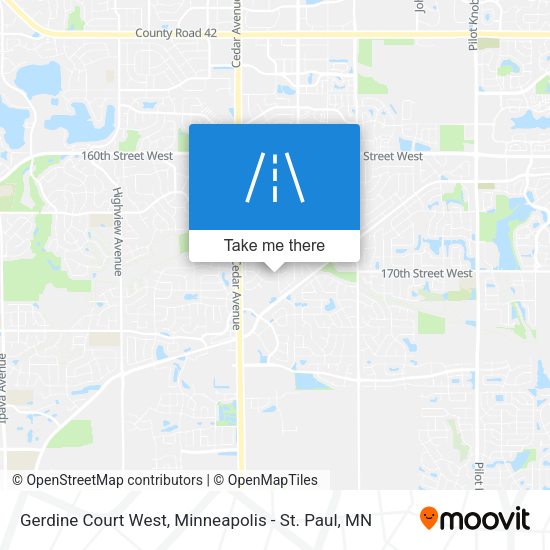 Gerdine Court West map