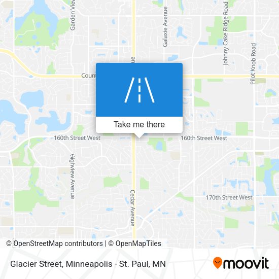 Glacier Street map
