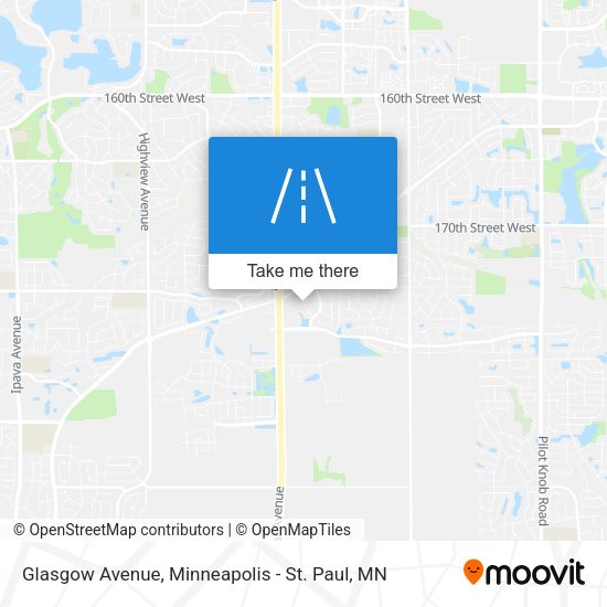 Mapa de Glasgow Avenue